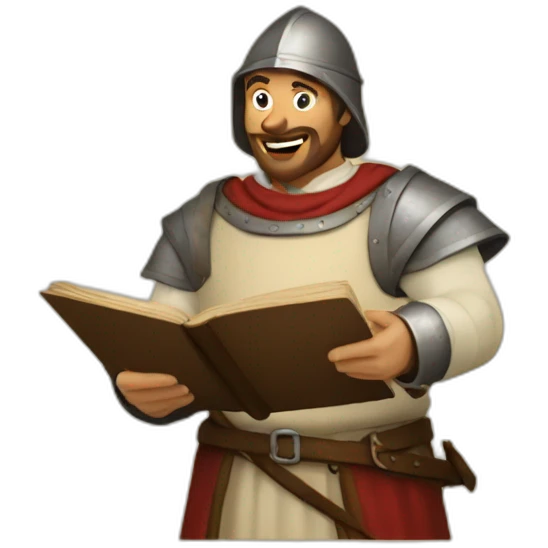 medieval Festival Organizer giving orders emoji