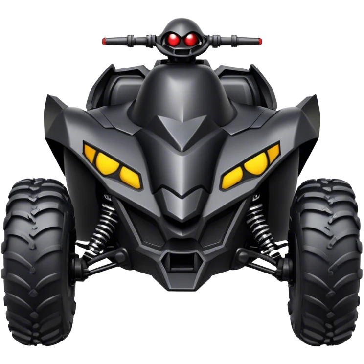 batmobile atv raptor 700 with a smile emoji