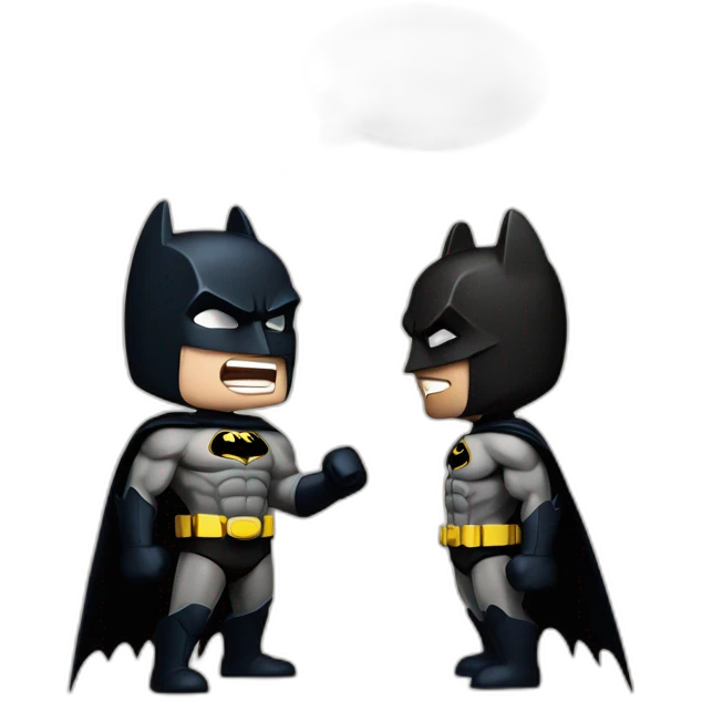 batman fighting superman emoji