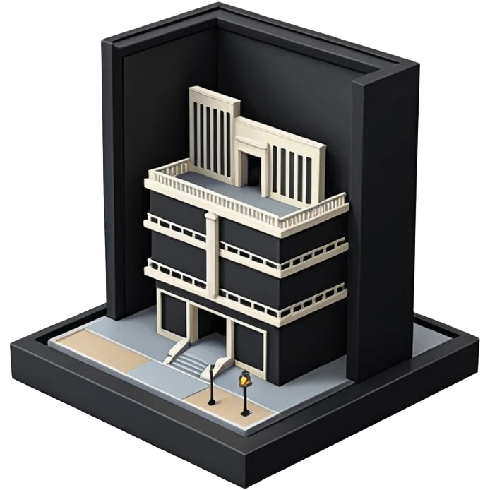black box theatre maquette  emoji