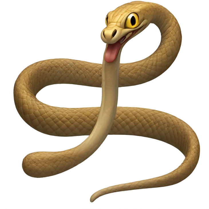 Cobra that looks like a spoon emoji