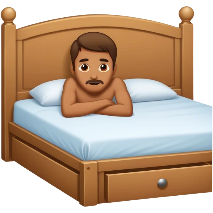 Man under bed  emoji