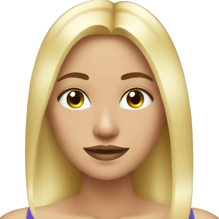 beauty woman looking in the mirror with blonde hair   emoji