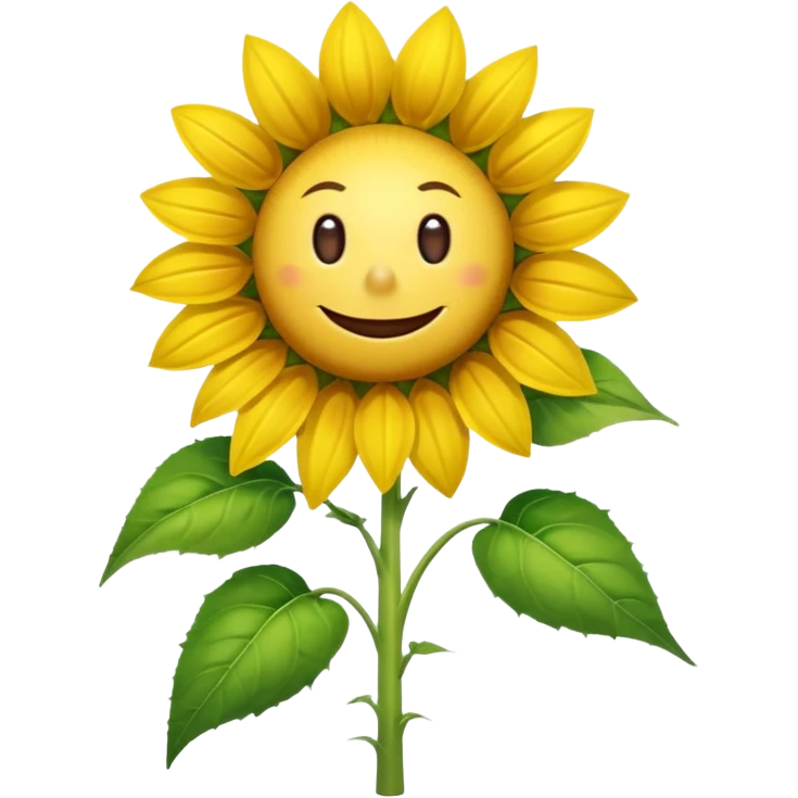 a picture of the sunflower from Plants vs. Zombies emoji