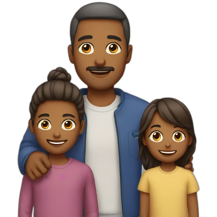father and kids emoji