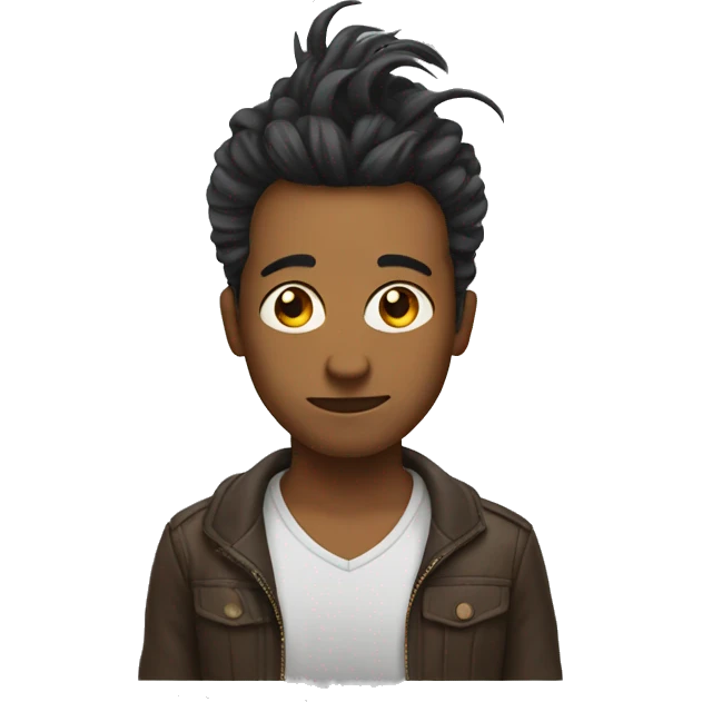 Hair on forehead emoji