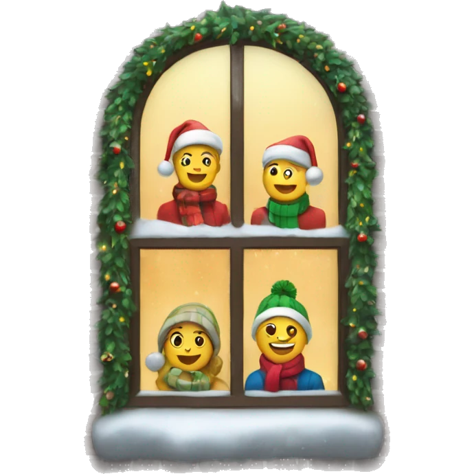 Christmas window emoji