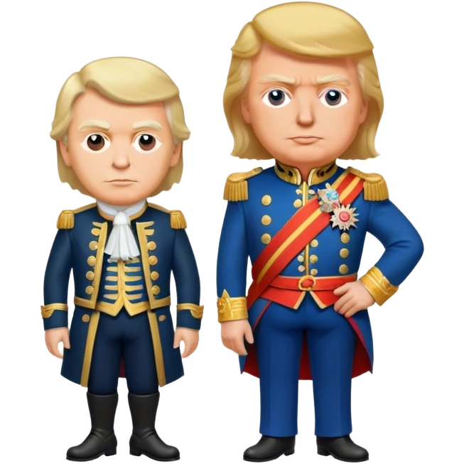 Дональд Трамп и Пётр 1 стоят рядом emoji