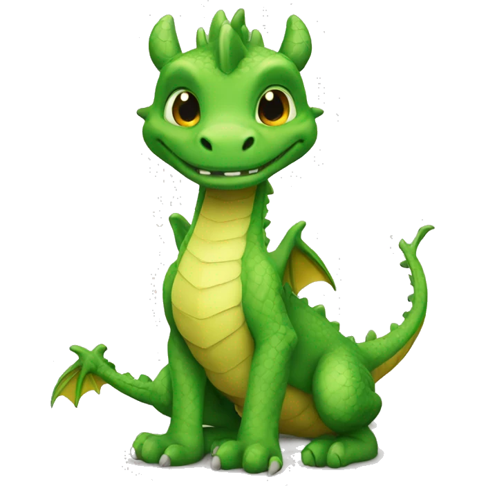 Dragon verde emoji