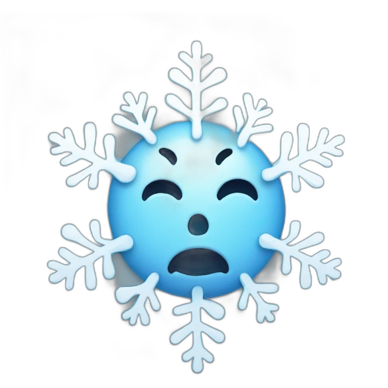 crying snowflake emoji