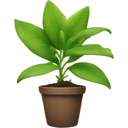 Plant with face emoji