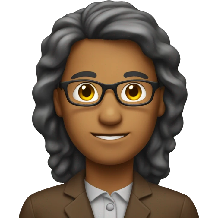 teacher, brown, math emoji