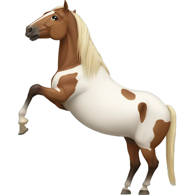a horse doing a handstand  emoji