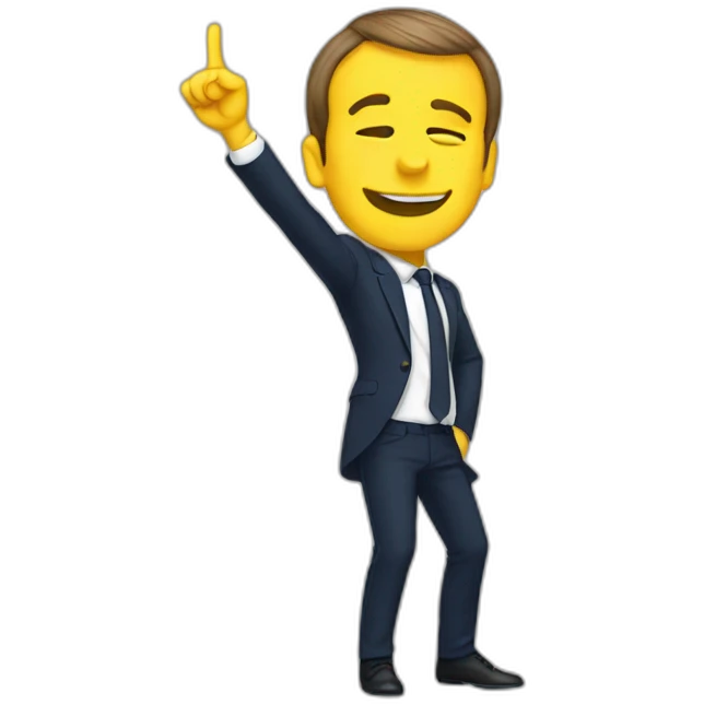 Macron qui dab emoji