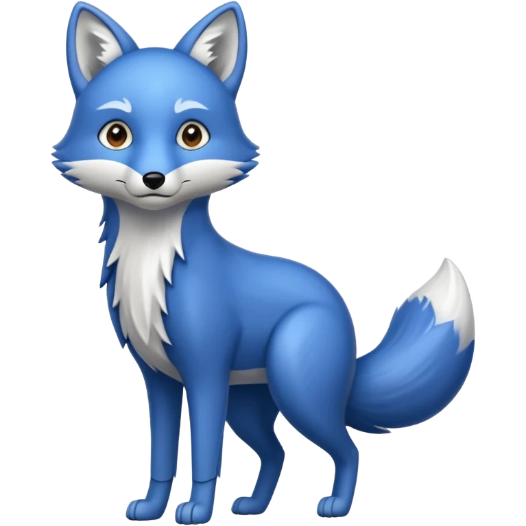 Blue fox emoji