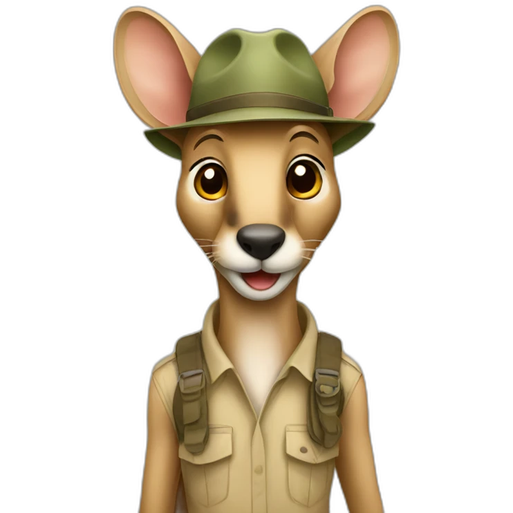 safari explorer kangaroo emoji