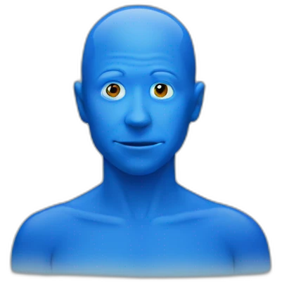 blue man emoji