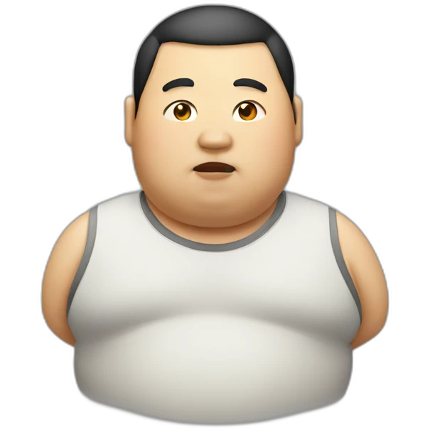 Fat Chinese guy emoji