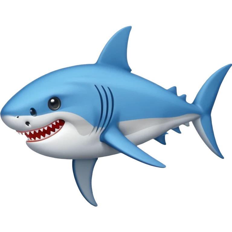 Un tiburón con tenis azules  emoji