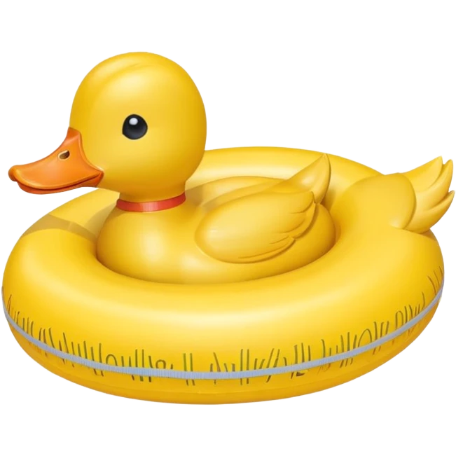 swimming ring wich has a duck head emoji