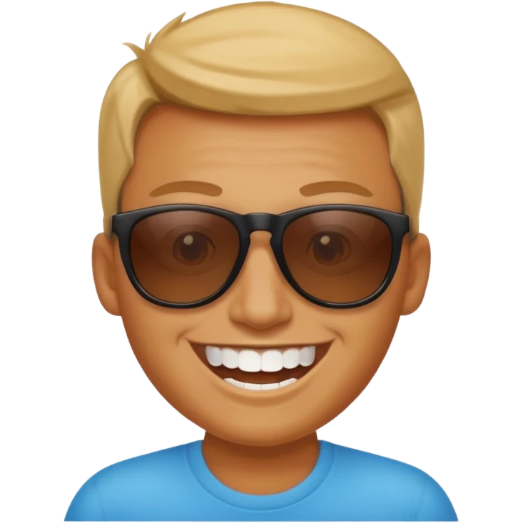 Emoji remontant ses lunettes de soleil emoji
