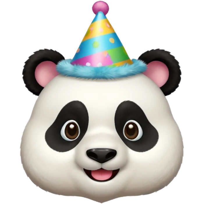 panda with party hatsw emoji