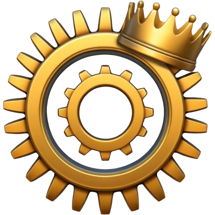 Pignon de mécanique et couronne w porte satellite w planétaire  emoji