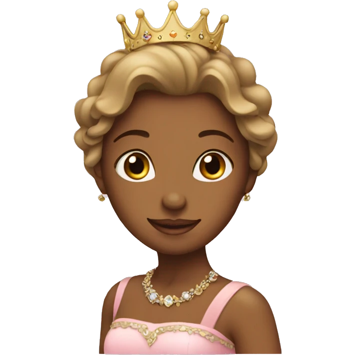 Princess with a crown  emoji
