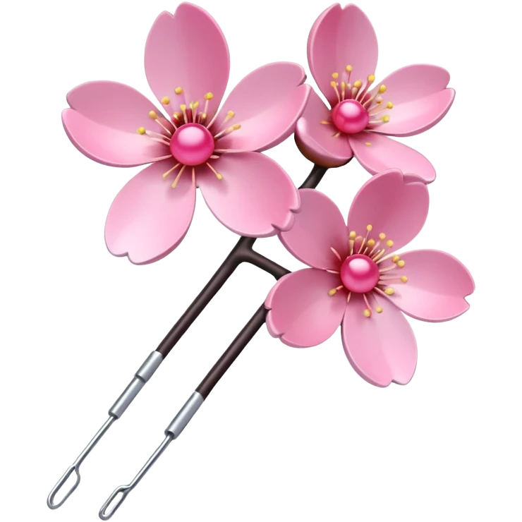 Cherry Blossom Hairpin – Pink flower-shaped pin.


 emoji