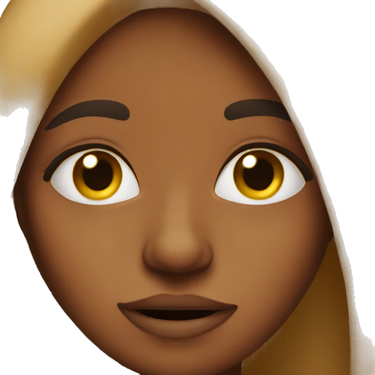 Brown skinned Girl-covering-nose-bad-smell- emoji