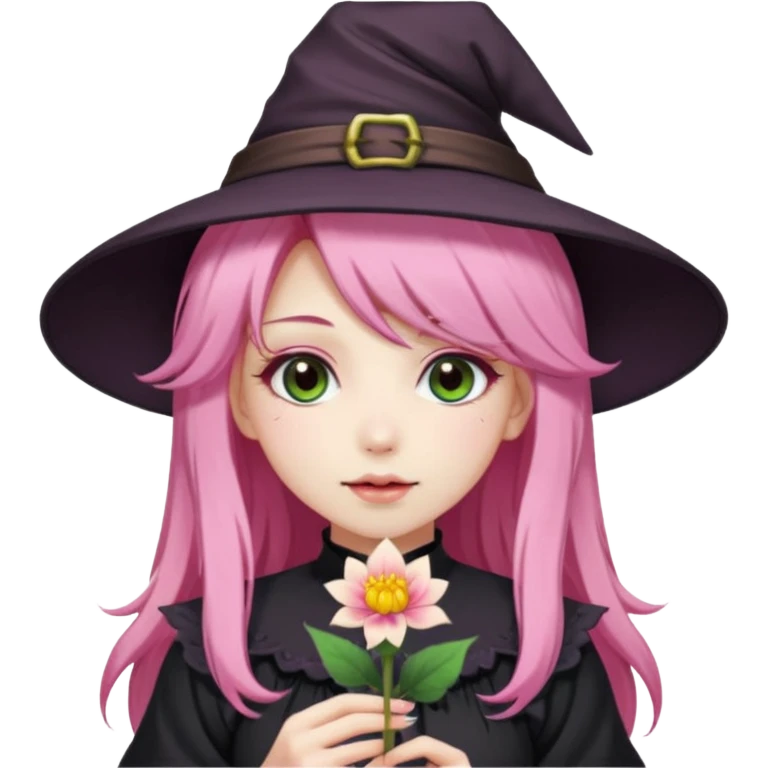 Pink Hime Gyaru Witch Flower Girl emoji
