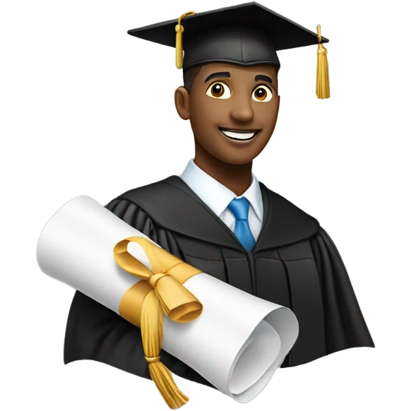 rosie graduate hat emoji