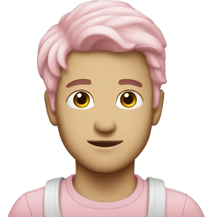 Light pink he art emoji