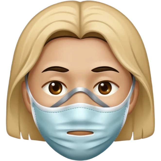sad under the mask emoji