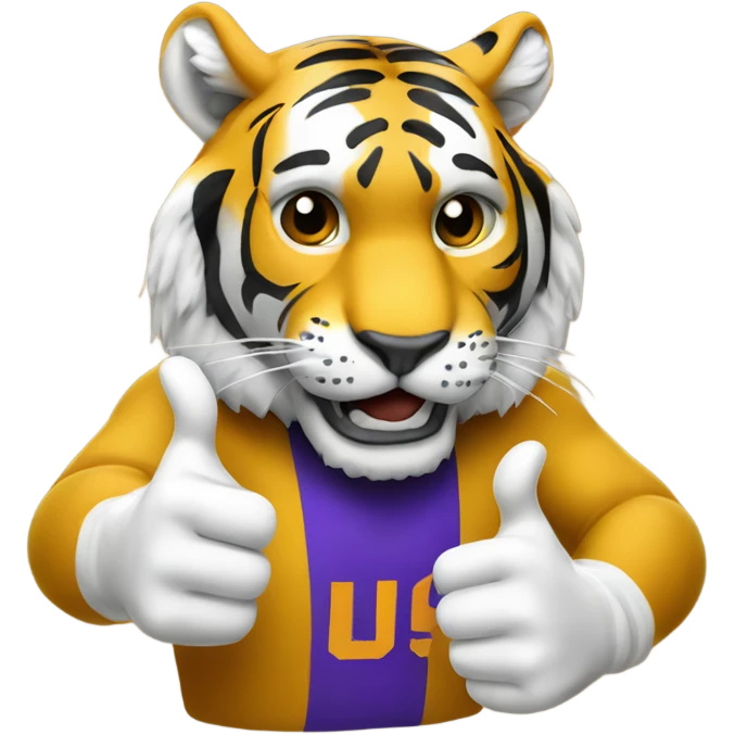 LSU tiger thumbs up emoji