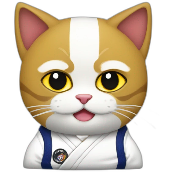 Jiu-Jitsu cat emoji