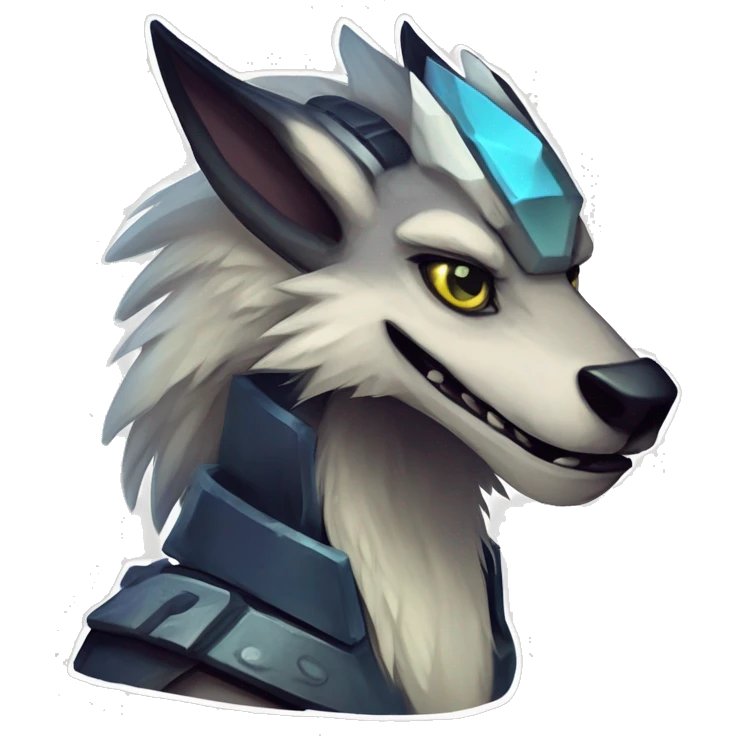 Cute Protogen-vernid-sergal-wickerbeast by griffsnuff & LiLaiRa & Falvie emoji