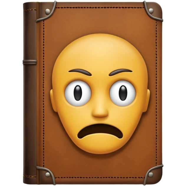 Psychiatry journal book, old book, depression, borderline emoji