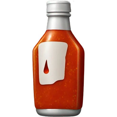 Hot sauce bottle emoji