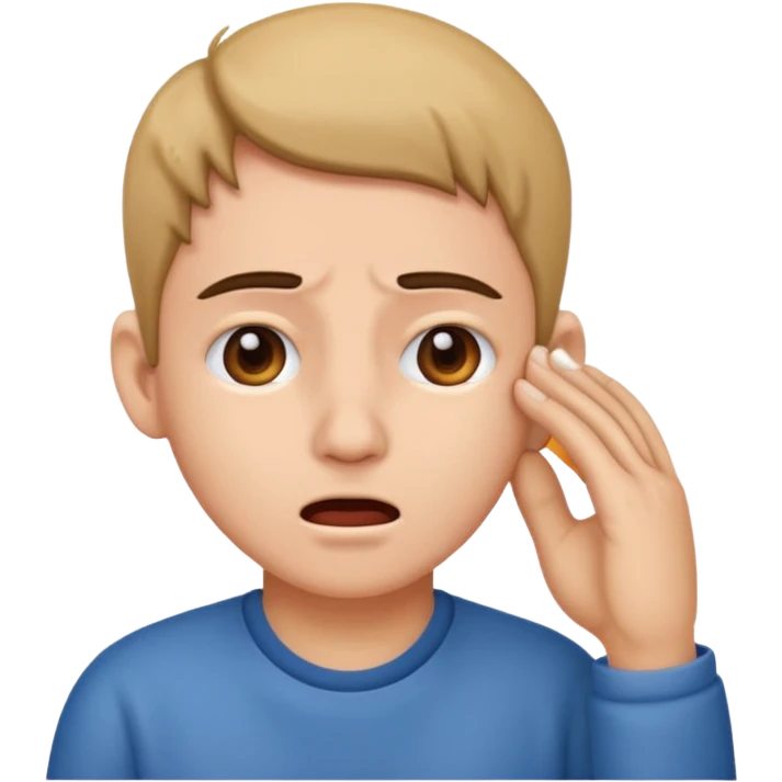 A person with earache emoji