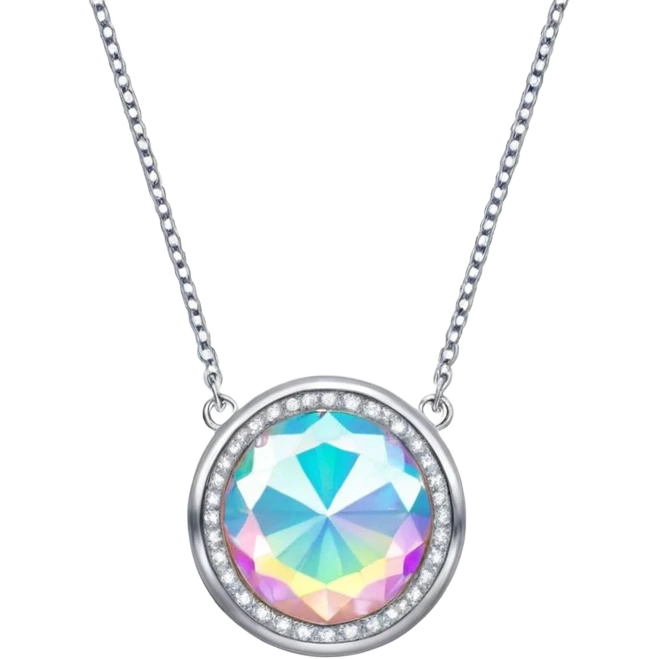 Glitter necklace emoji