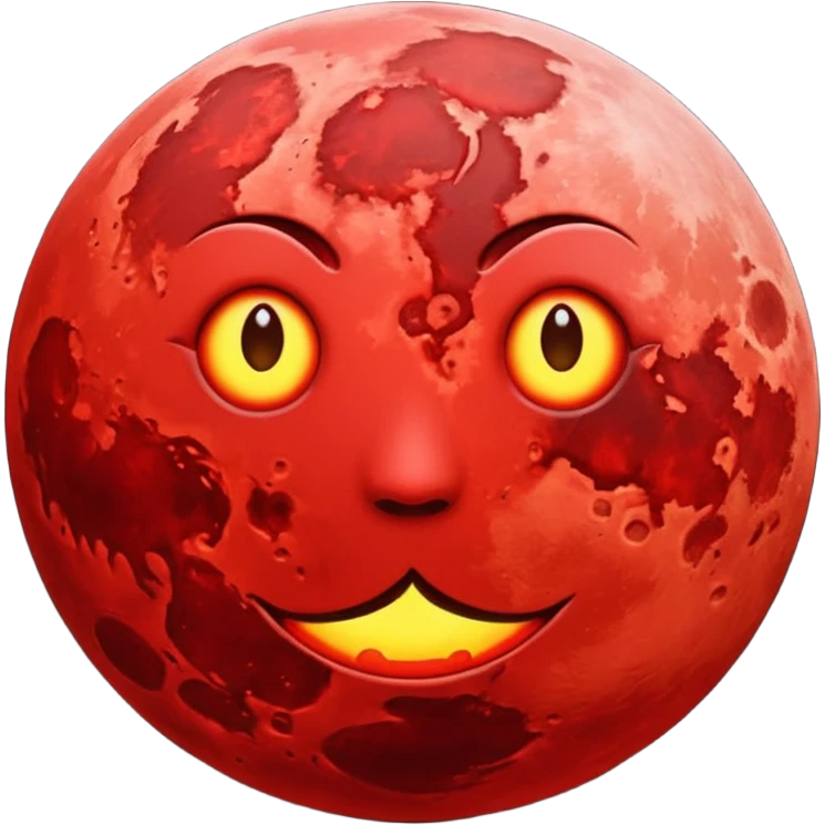 Blood moon emoji