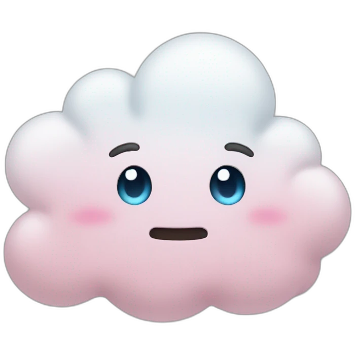 cloud blushing emoji