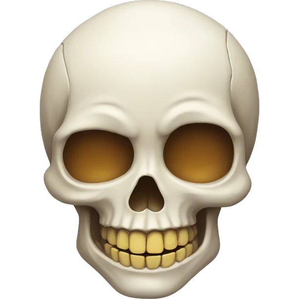 Smiling skull emoji