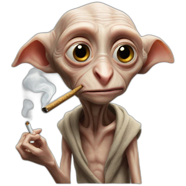 Dobby smoking emoji