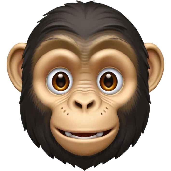 a chimpanzee face emoji