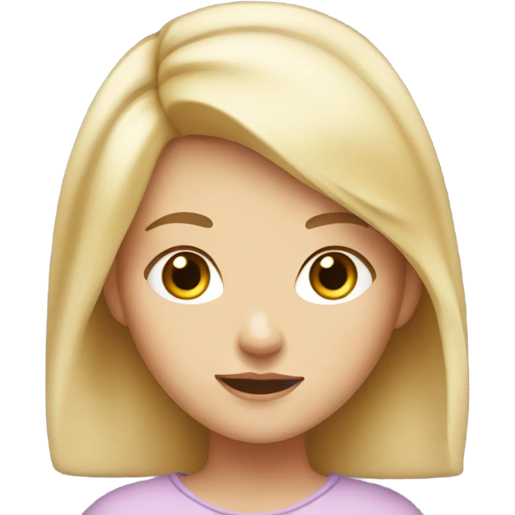 White girl rolling eyes emoji