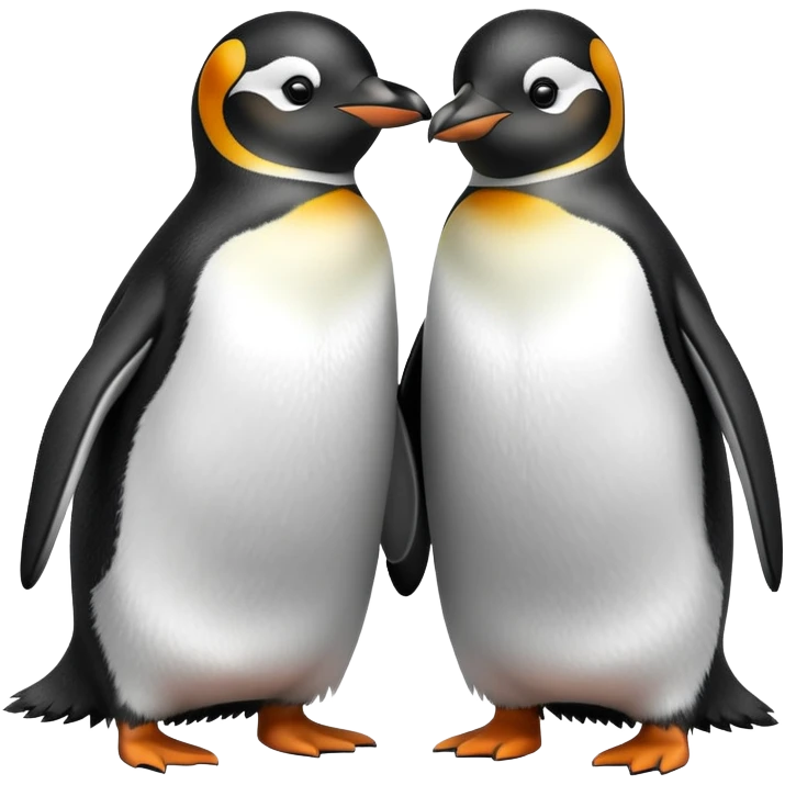 Two penguins standing side by side emoji