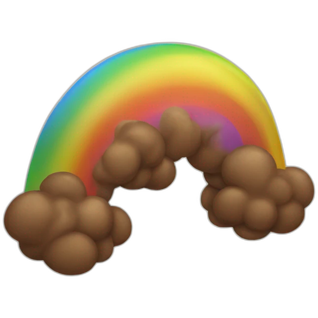 poop rainbow emoji