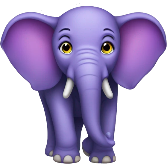 Purple elephant  emoji